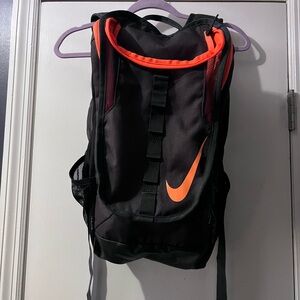 Nike Men's Backpack in Black and Orange